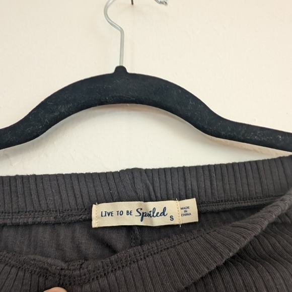 🛍️4 For $15🛍️Live To Be Spoiled Women's Wide Leg Pants in Black - Picture 6 of 9